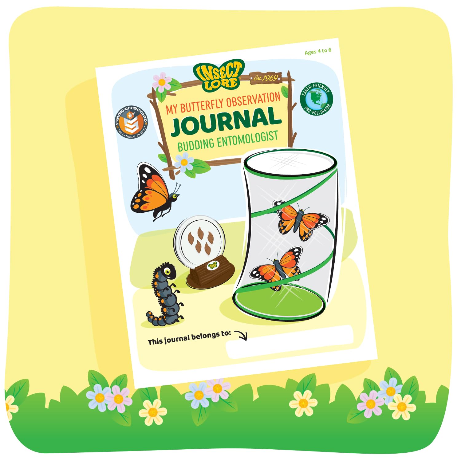 Insect Lore sugar packets included to support nectar feeding and growth.