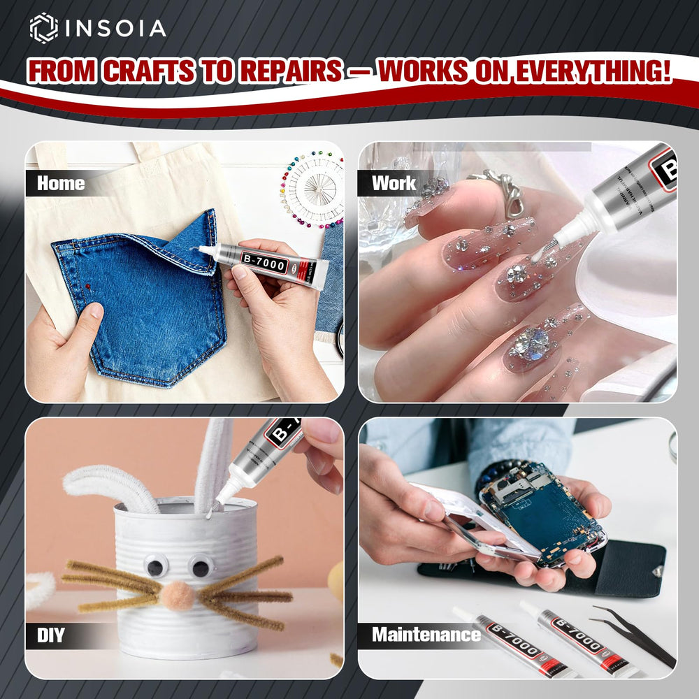 INSOIA B7000 dual-head dotting pen for even glue distribution.