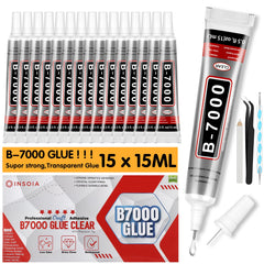 INSOIA B7000 rhinestone glue tubes ready for precise crafting and long-lasting adhesion.