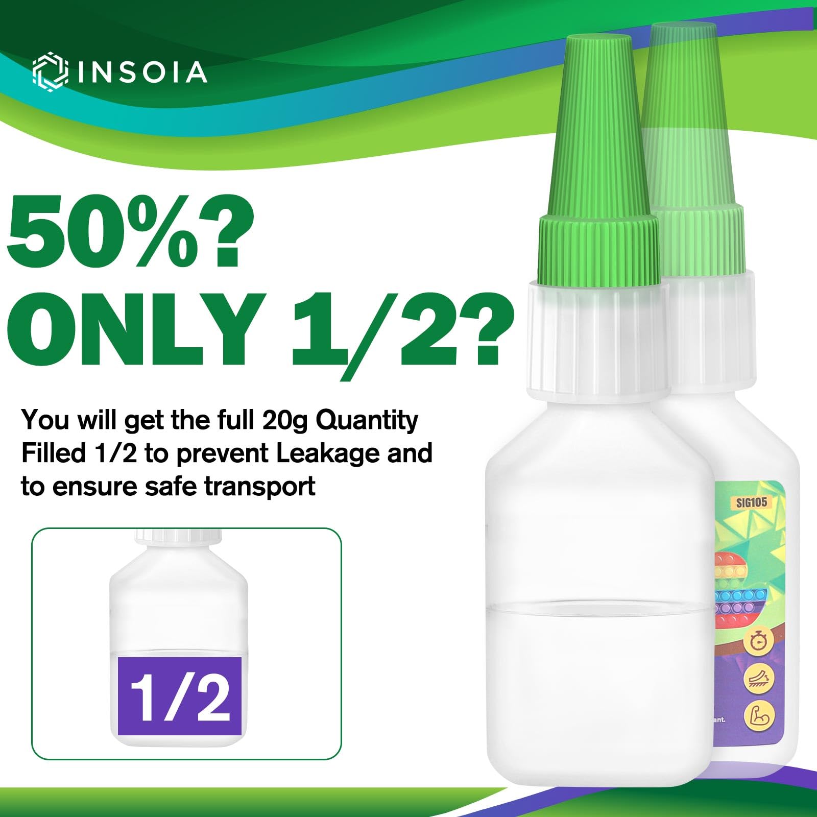 INSOIA crystal-clear finish leaves no residue after curing.