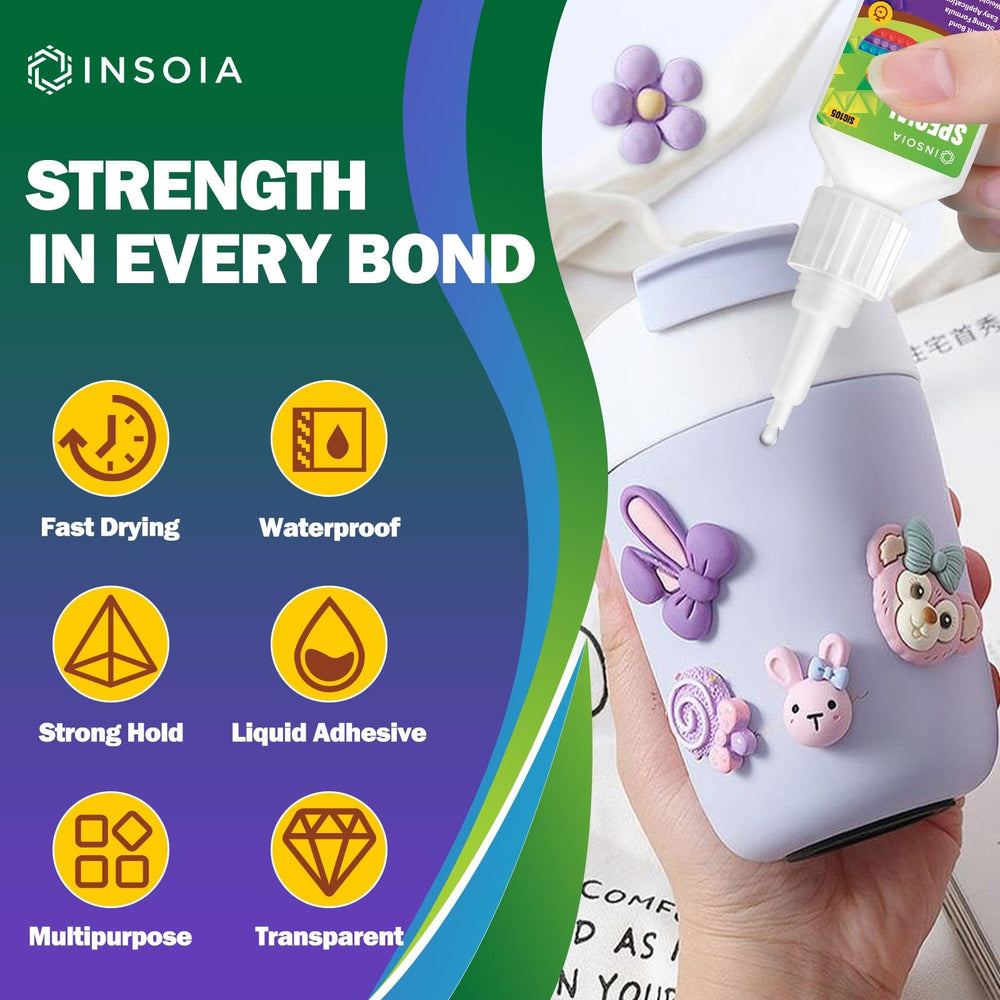 INSOIA precision applicator tip enables exact placement in tight joints.