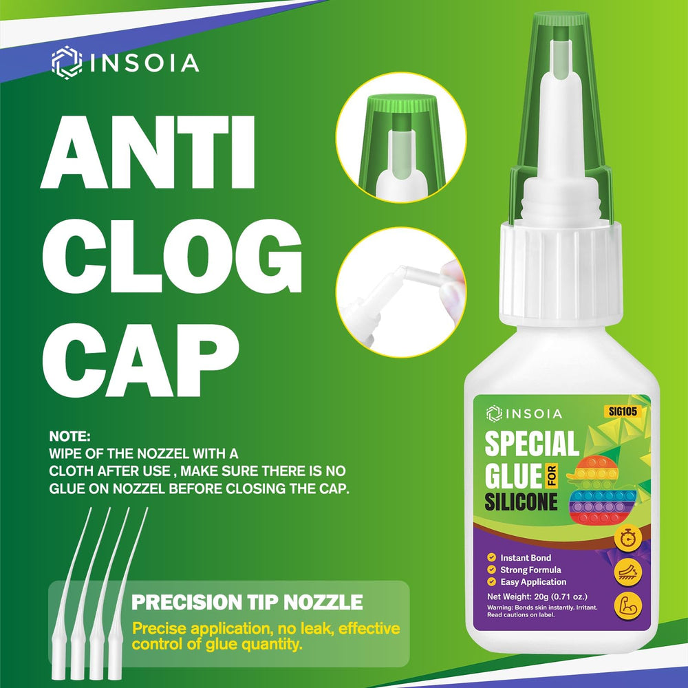 INSOIA adhesive fixes automotive components and DIY projects.