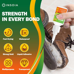 INSOIA precision-tip application demonstrates precise glue placement.