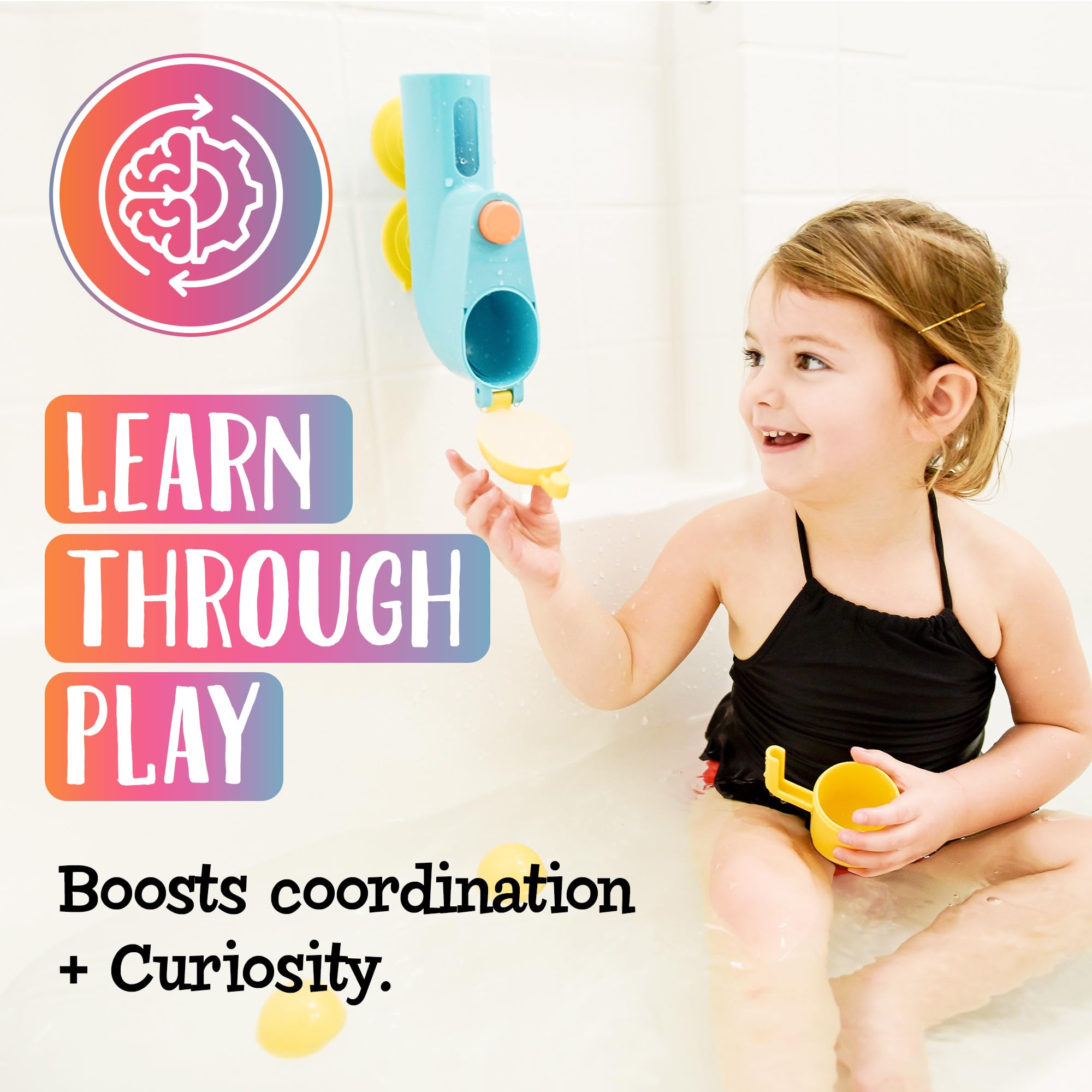 Inspiration Play submarine bath toy is easy to clean and quick to dry