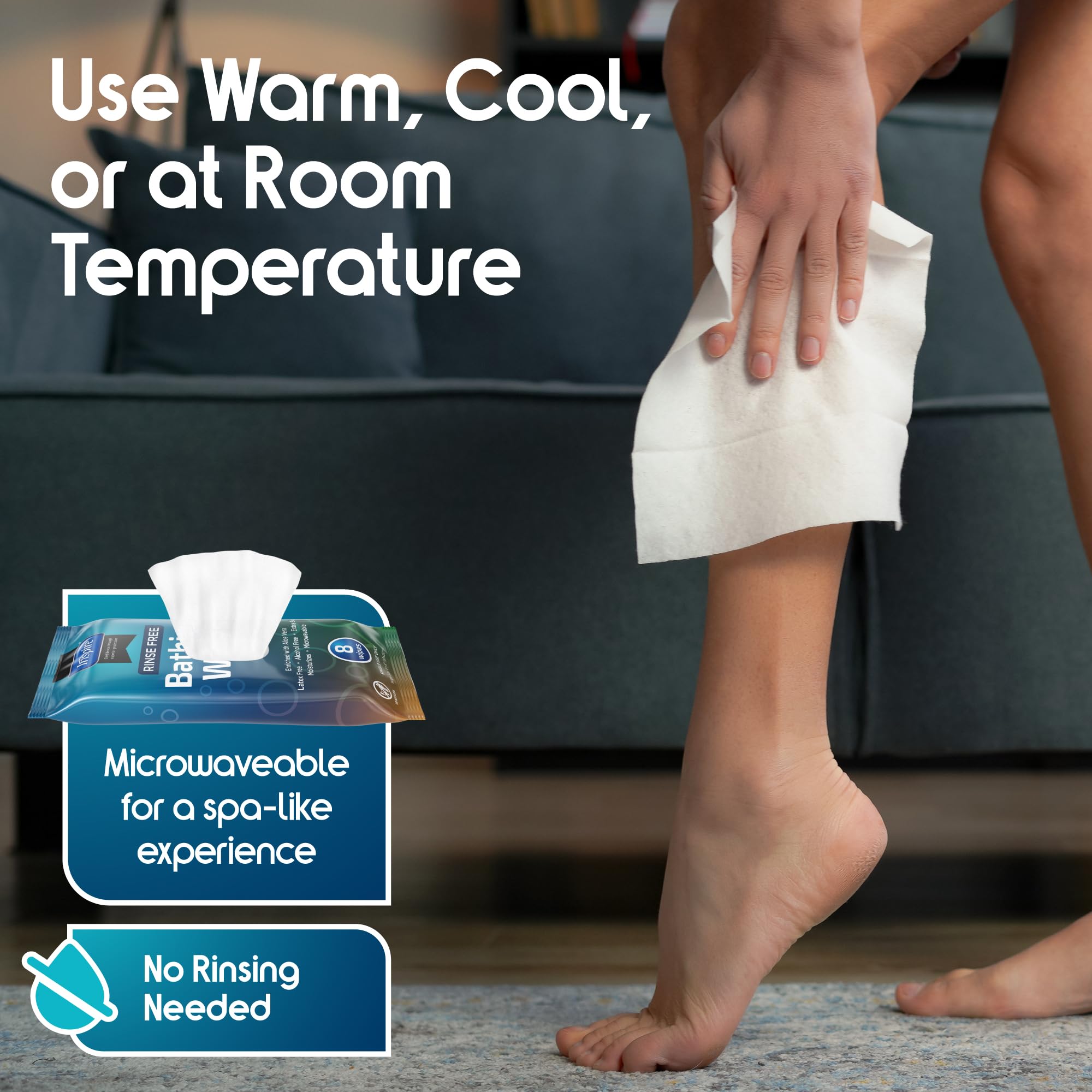 Inspire Gym Camping Wipes: quick refresh during workouts or travel