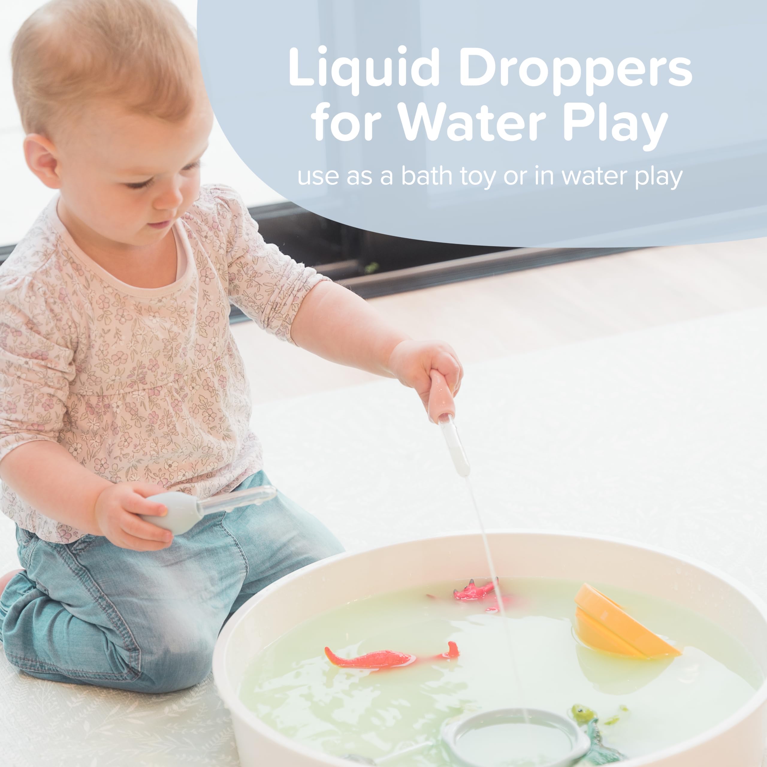 Inspire My Play transparent tube reveals liquid transfer in action.