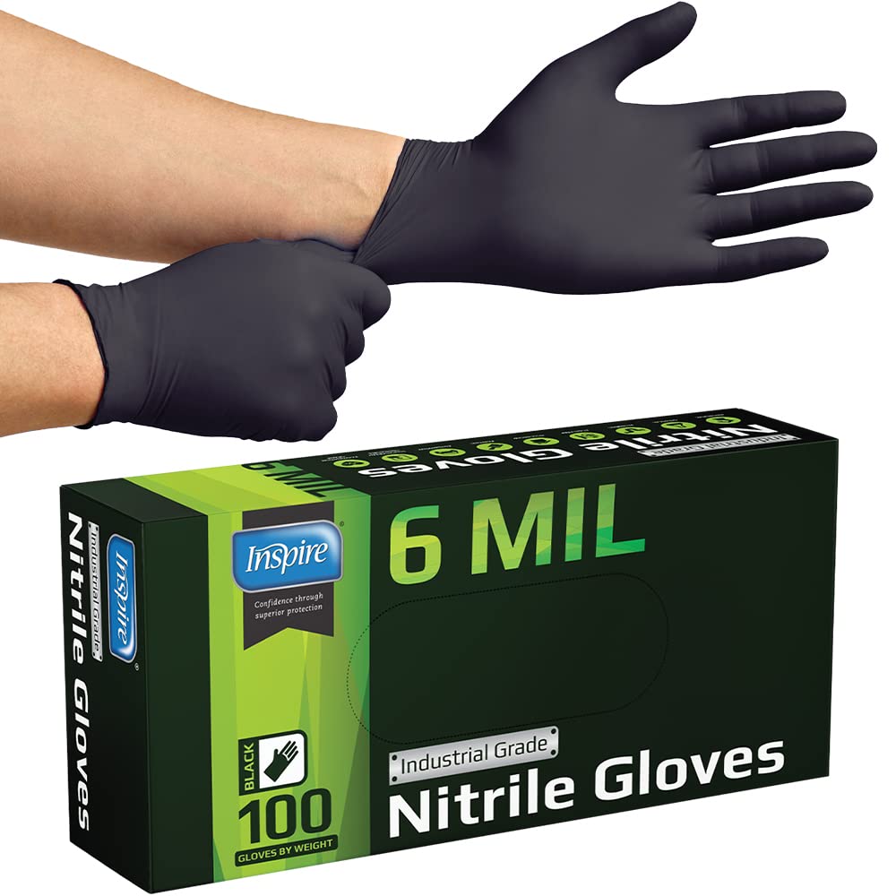 Inspire gloves used for janitorial tasks with reliable puncture resistance.