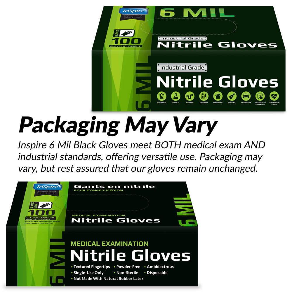 Inspire gloves used by tattoo artists for clean, precise line work.