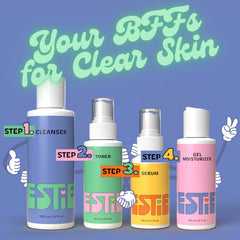 InstaNatural Besties serum bottle with vitamin C and hyaluronic acid