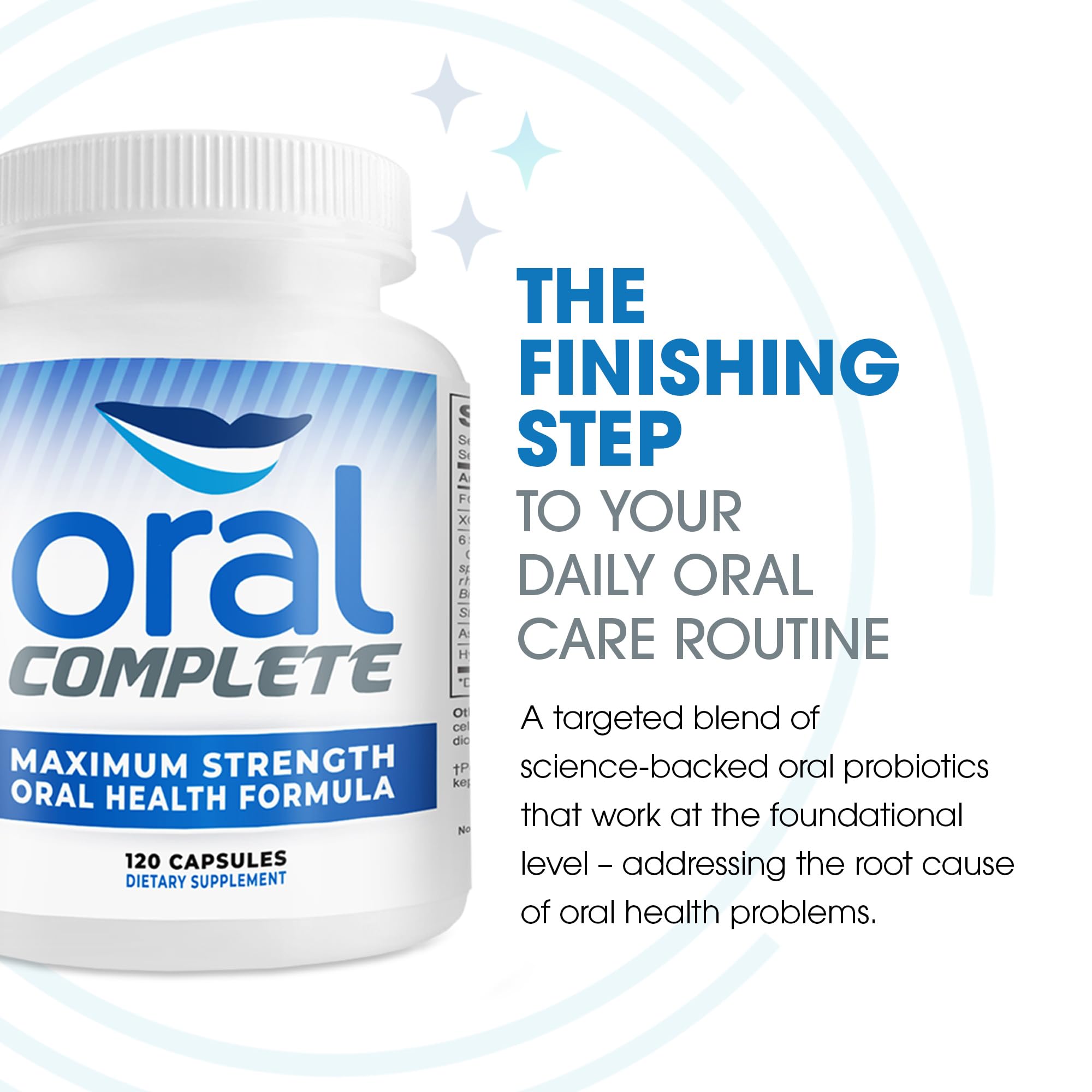 Instant Brands Oral Complete BLIS K12 ingredient close-up for oral health support
