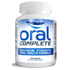 Instant Brands Oral Complete bottle pour showing easy-to-dispense capsules for daily oral care
