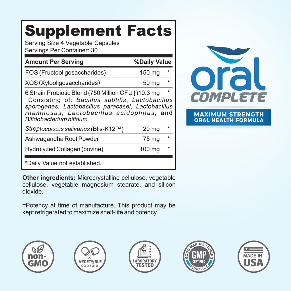Instant Brands Oral Complete non-GMO label on product packaging