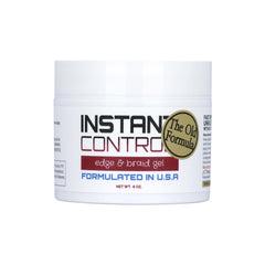 Instant Control Edge & Braid Gel bottle enabling smooth edge control and quick removal