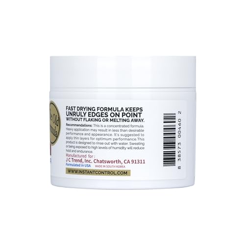 Instant Control Edge & Braid Gel close-up texture highlighting lightweight, non-greasy styling