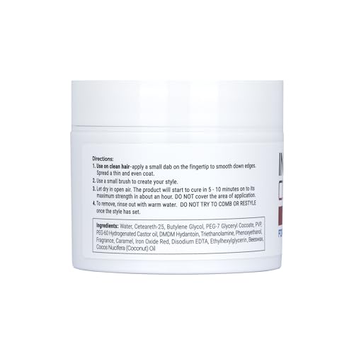 Instant Control Edge & Braid Gel on hair demonstrates precise styling for braids and edges