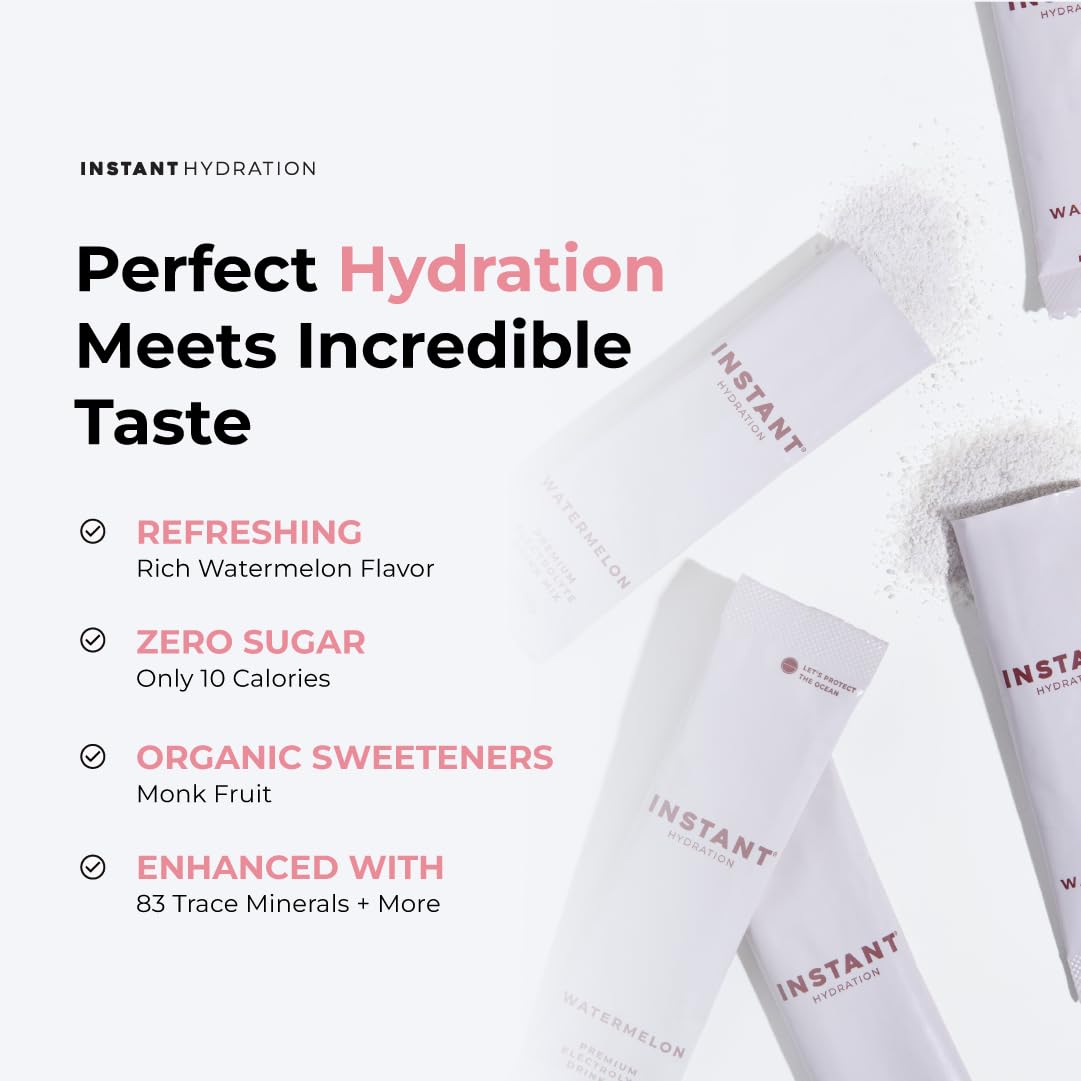 Instant Hydration 30 sticks pack showcases convenient daily hydration supply.