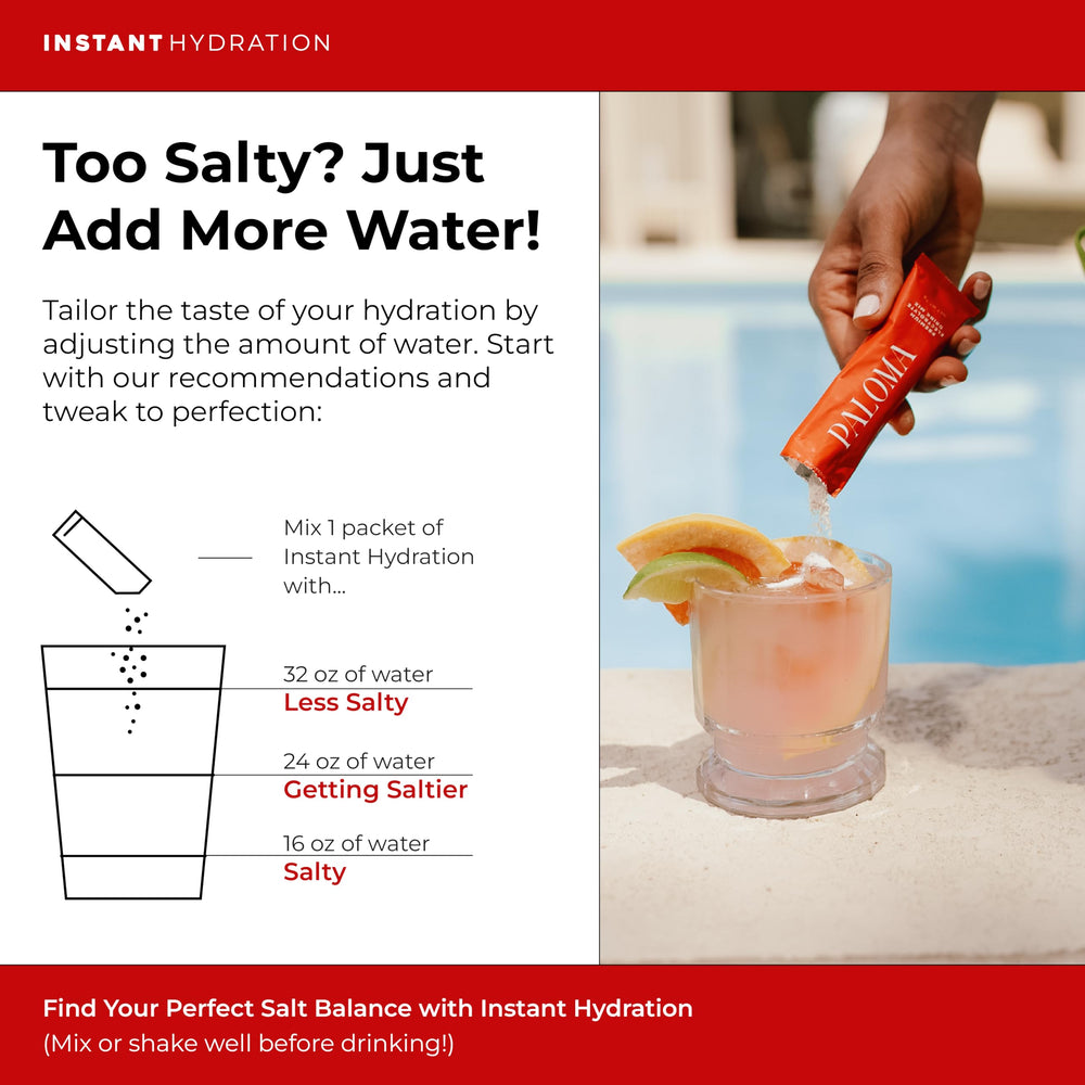 Instant Hydration Paloma box and packaging for quick access