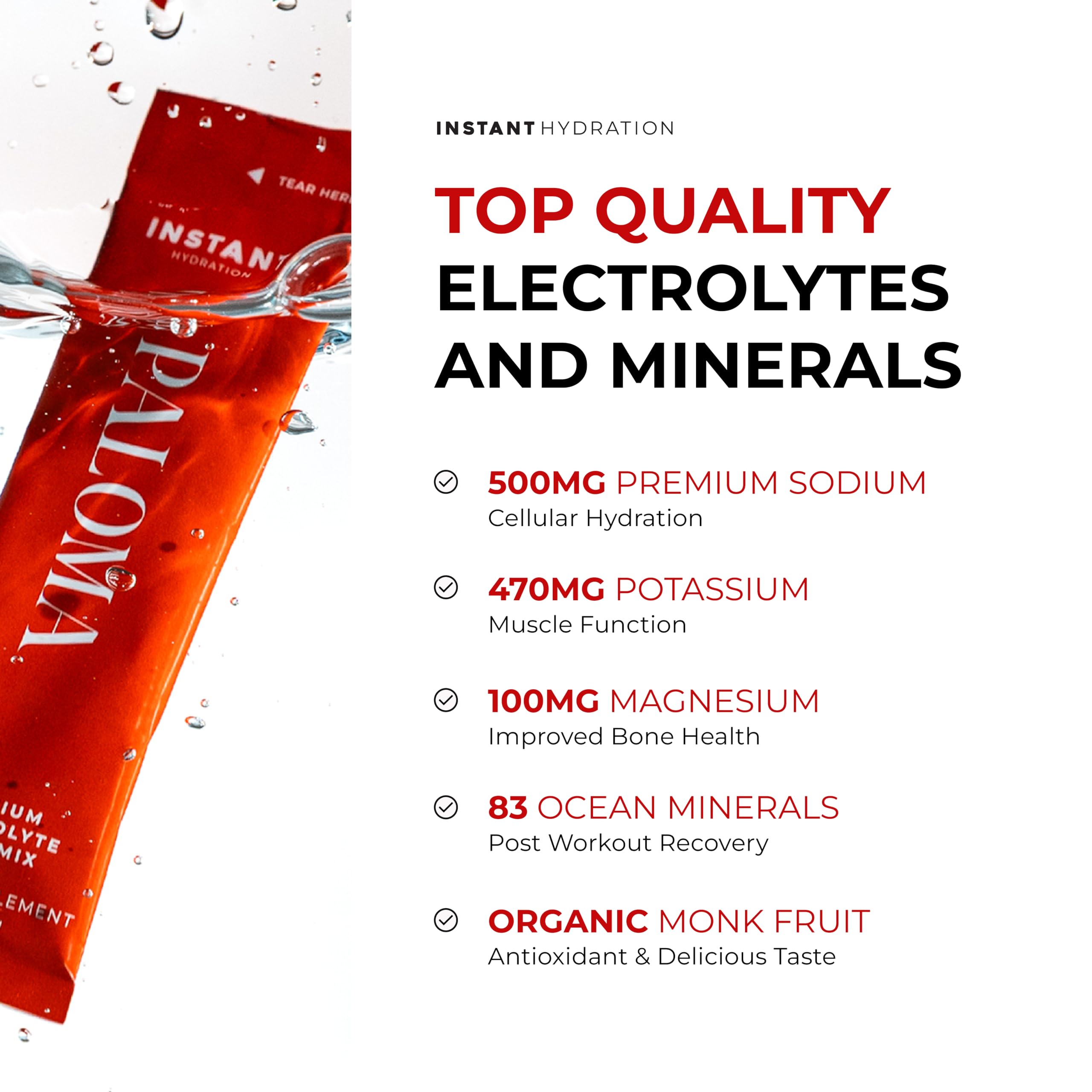 Instant Hydration Paloma with ice showing zero sugar citrus flavor