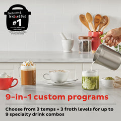 Instant MagicFroth foam forming for silky cappuccinos and lattes.