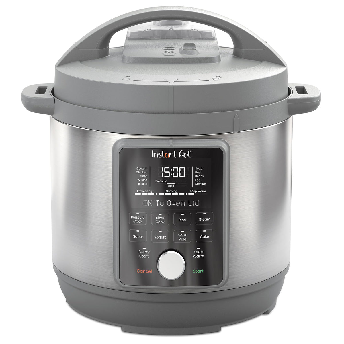 Instant Pot Duo Plus front view highlights versatile 8-quart design
