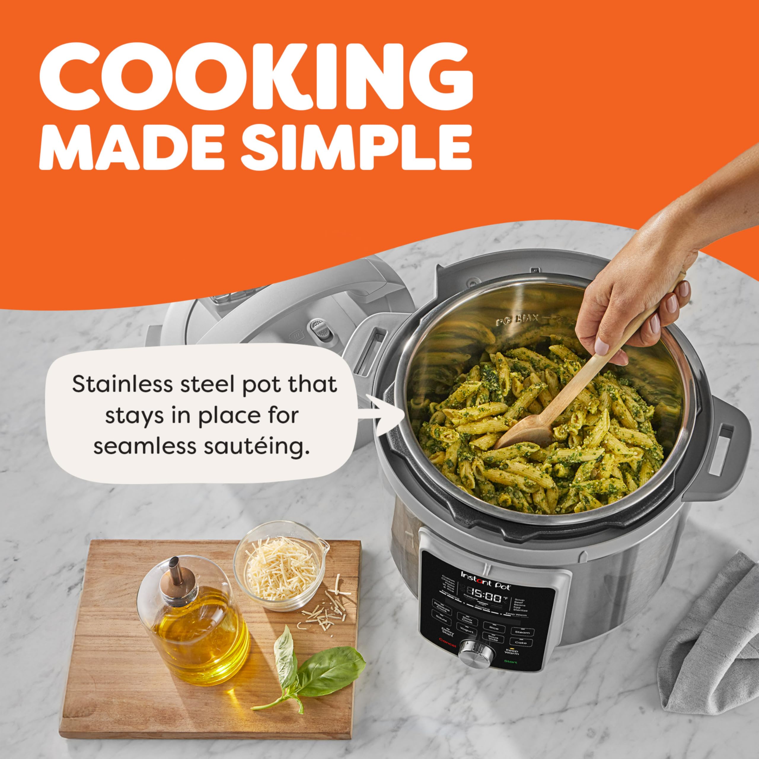 Instant Pot anti-spin bottom keeps pot stable during browning