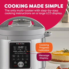 Instant Pot dishwasher-safe lid and inner pot simplify cleanup