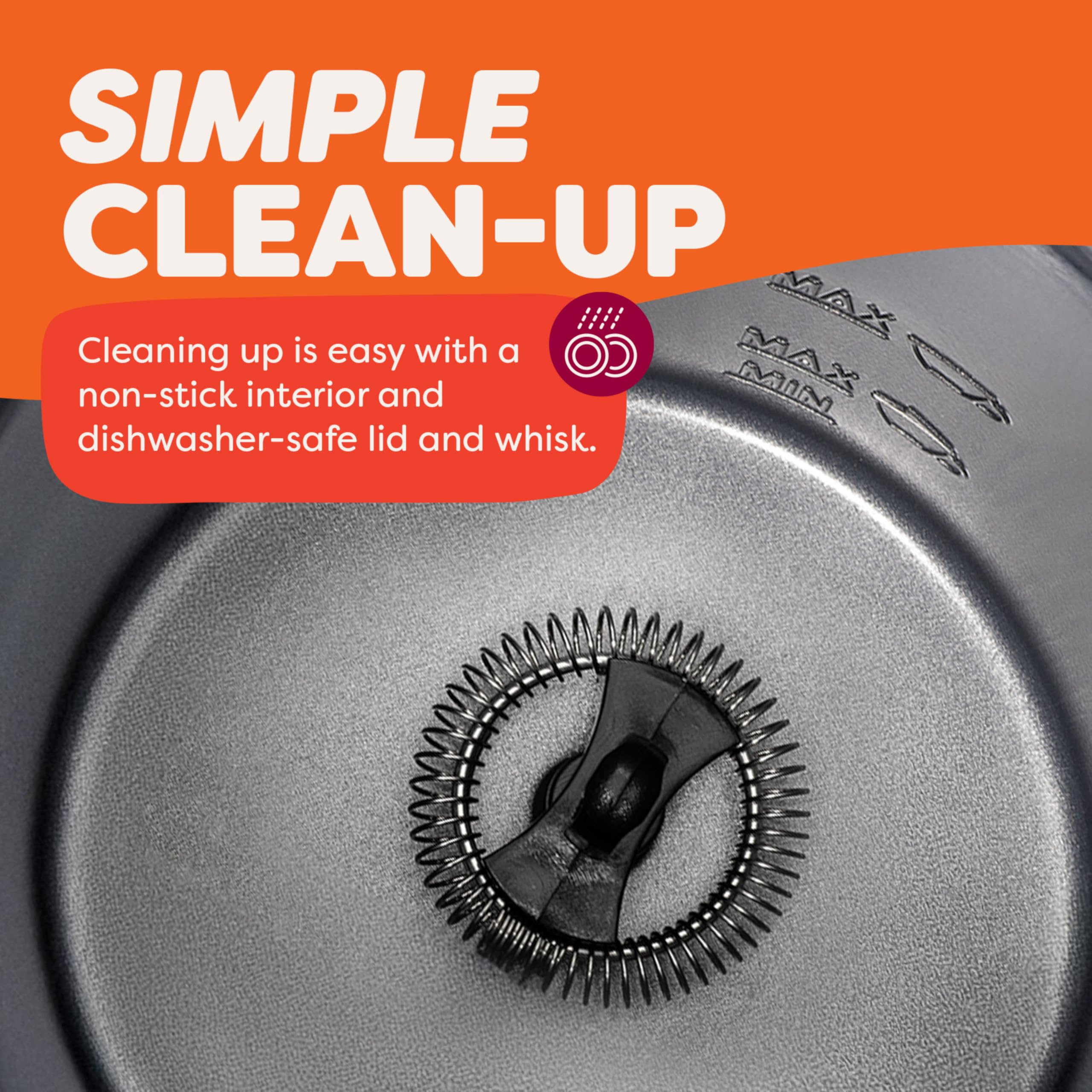 Instant Pot Milk Frother dishwasher-safe lid simplifies post-use cleanup.