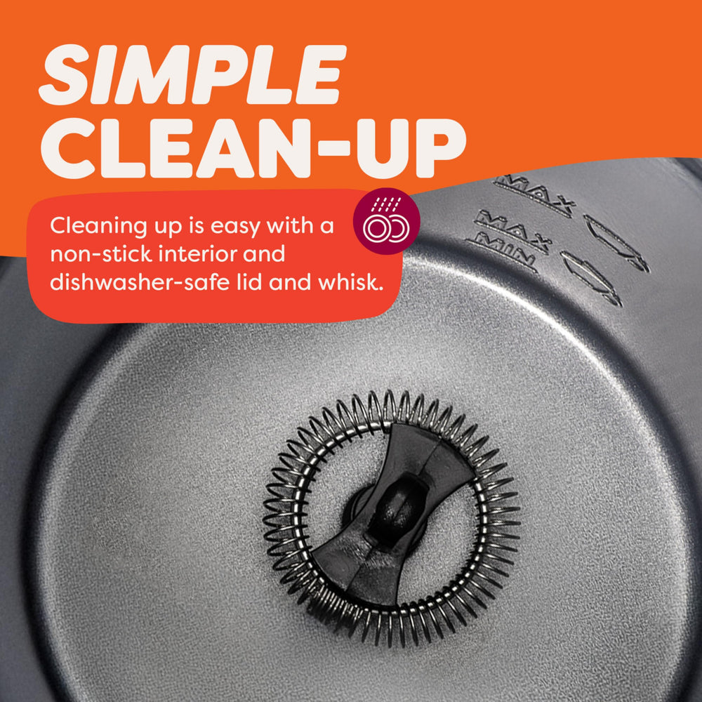 Instant Pot Milk Frother dishwasher-safe lid simplifies post-use cleanup.