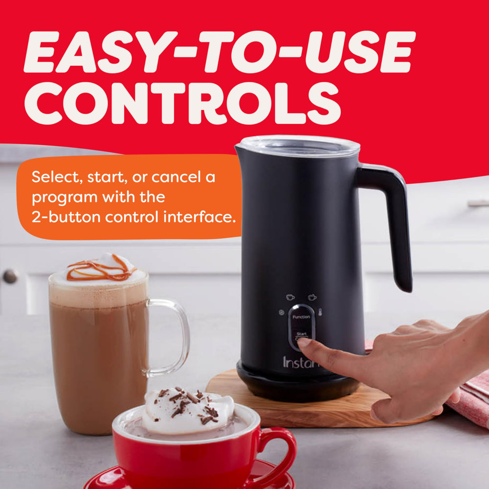 Instant Pot Milk Frother warm milk option heats milk evenly for creamy mugs.