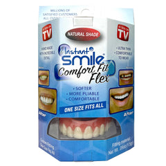 Instant Smile Comfort Fit Flex Natural Shade upper teeth shown for discreet look
