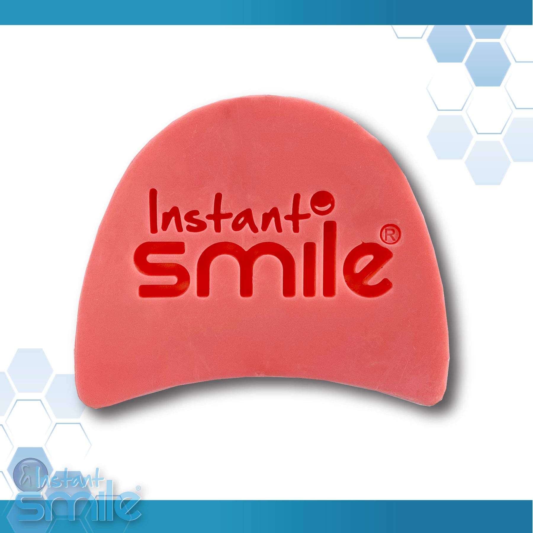 Instant Smile Disk Denture Reliner demonstrates molding for stability.