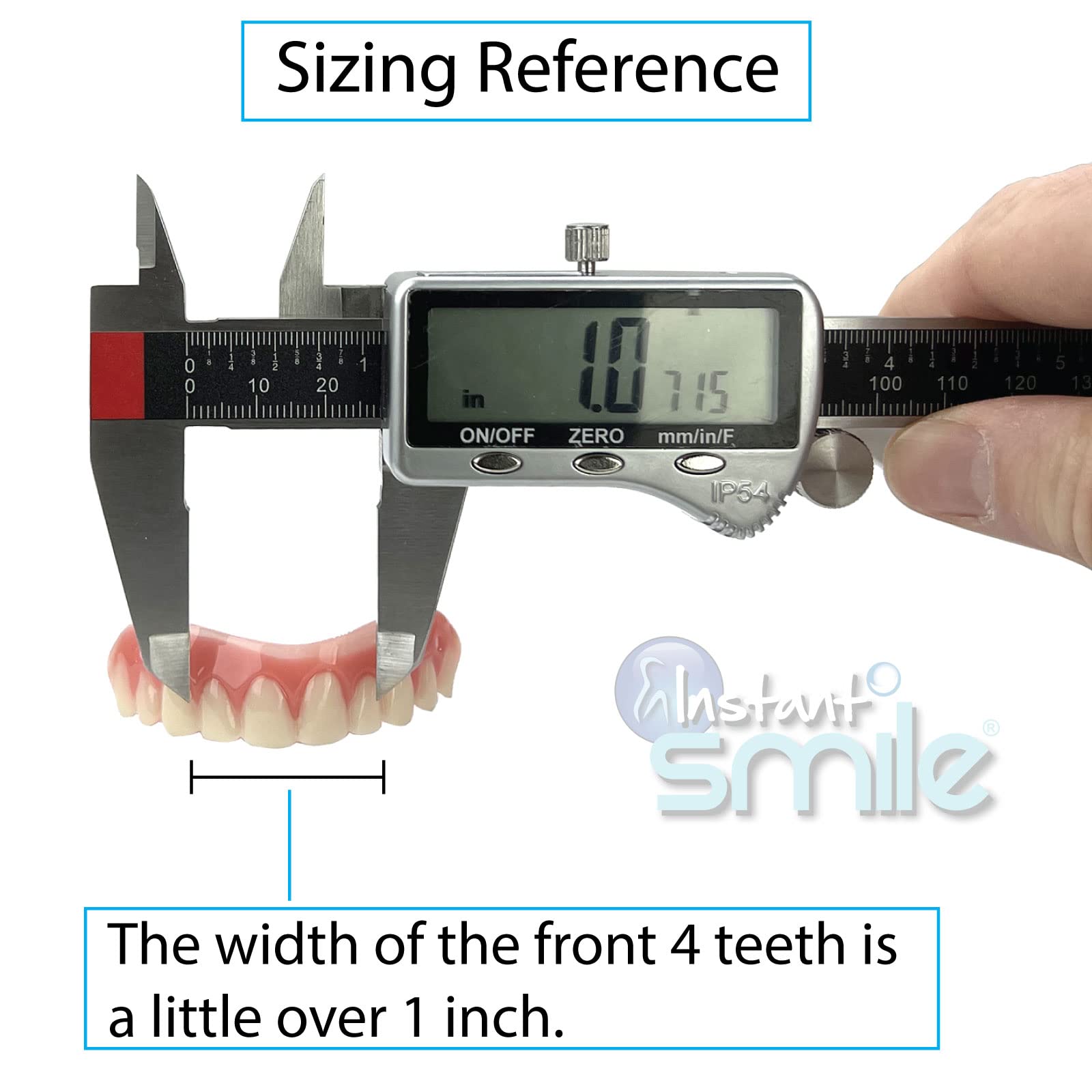 Instant Smile storage case keeps the teeth secure