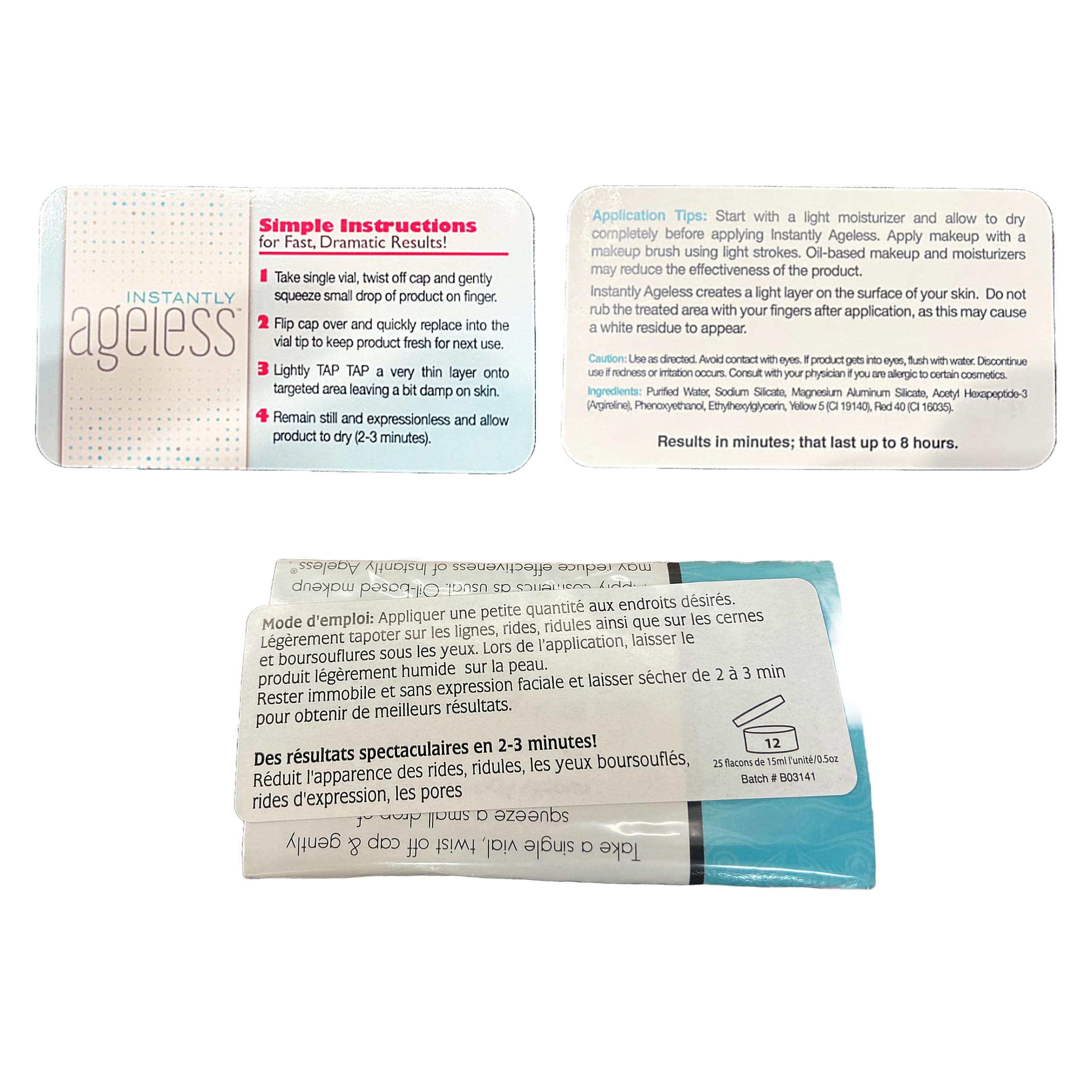 Instantly Ageless eye care suitable for both men and women.