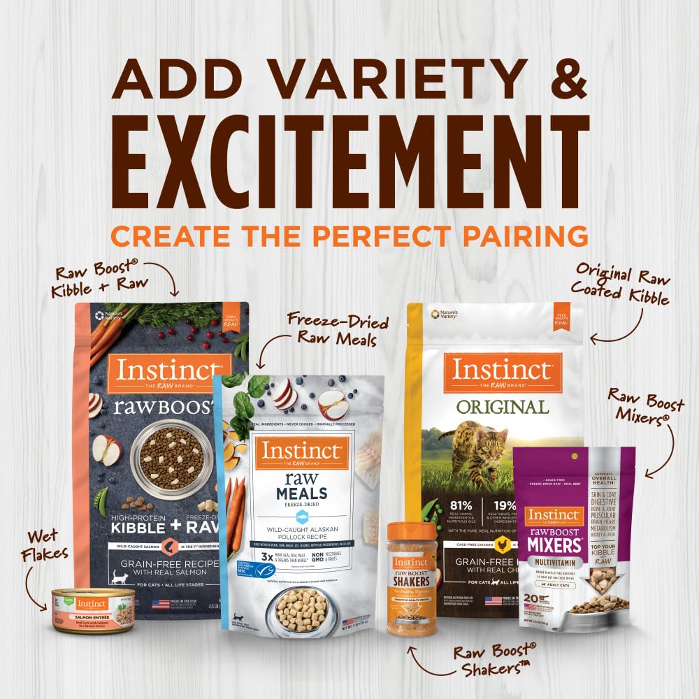 Instinct Flaked Entrée USA-made cat food with global ingredients