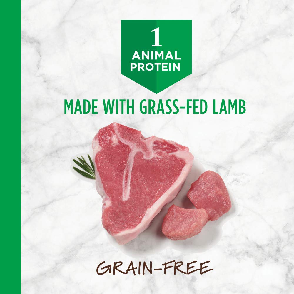 Grass-fed lamb protein in Instinct dog food supports lean muscle and digestion.