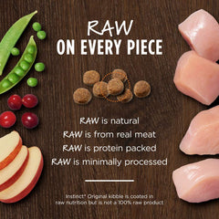 Instinct Original cage-free chicken protein source emphasized in photography