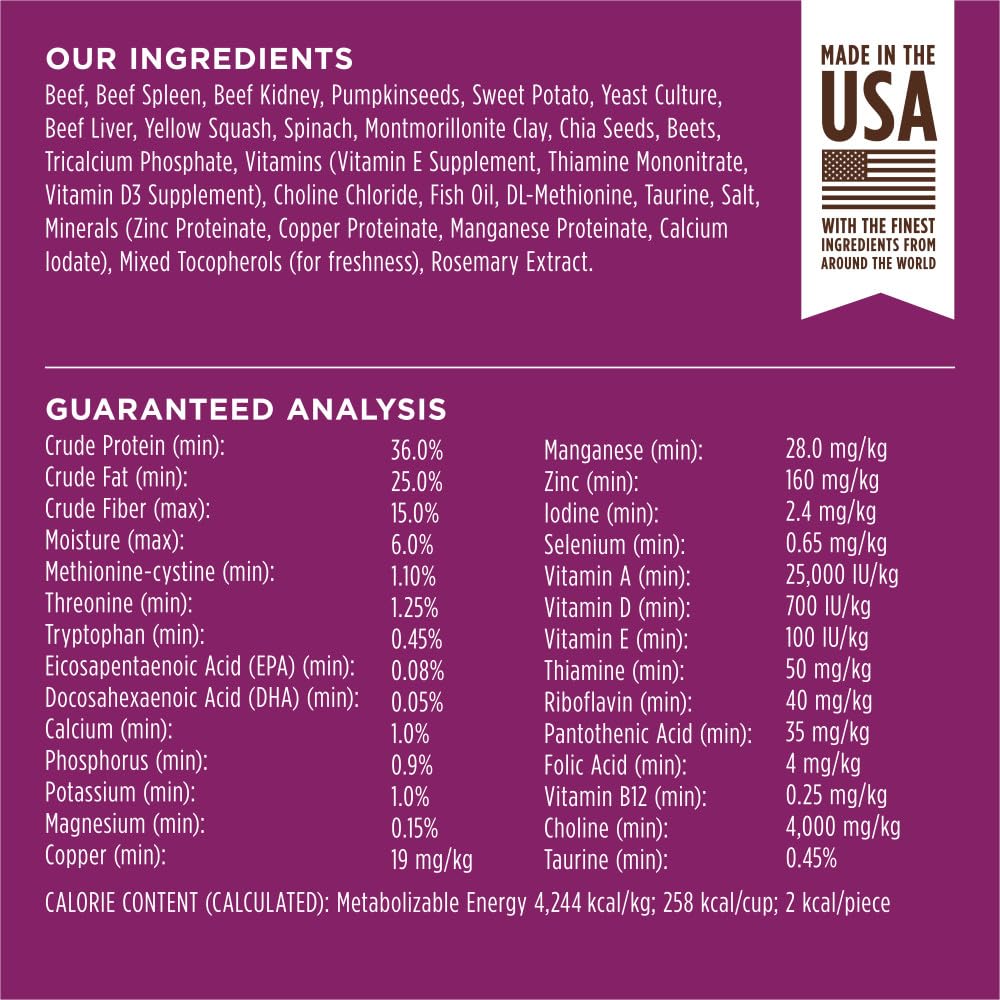Made in USA label signals quality ingredients and strict standards.