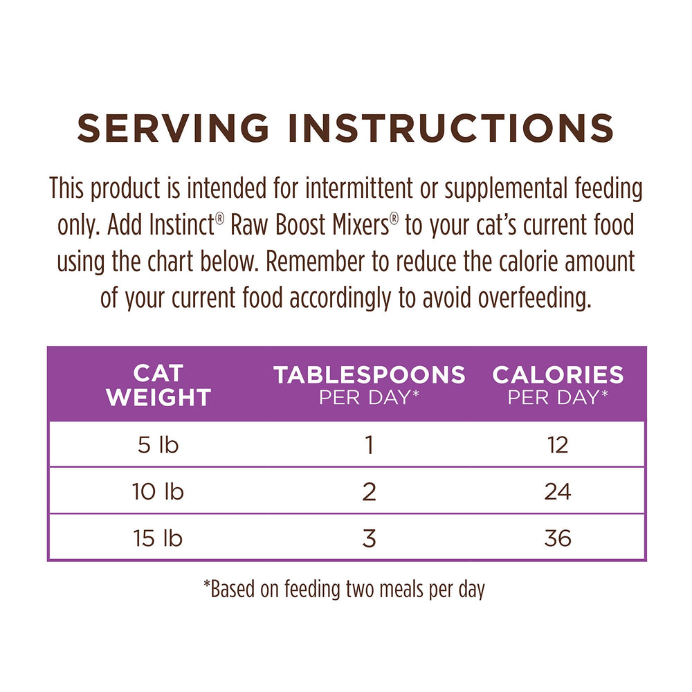 Instinct Raw Boost Mixers : sac de 170 g prêt à l'emploi.
