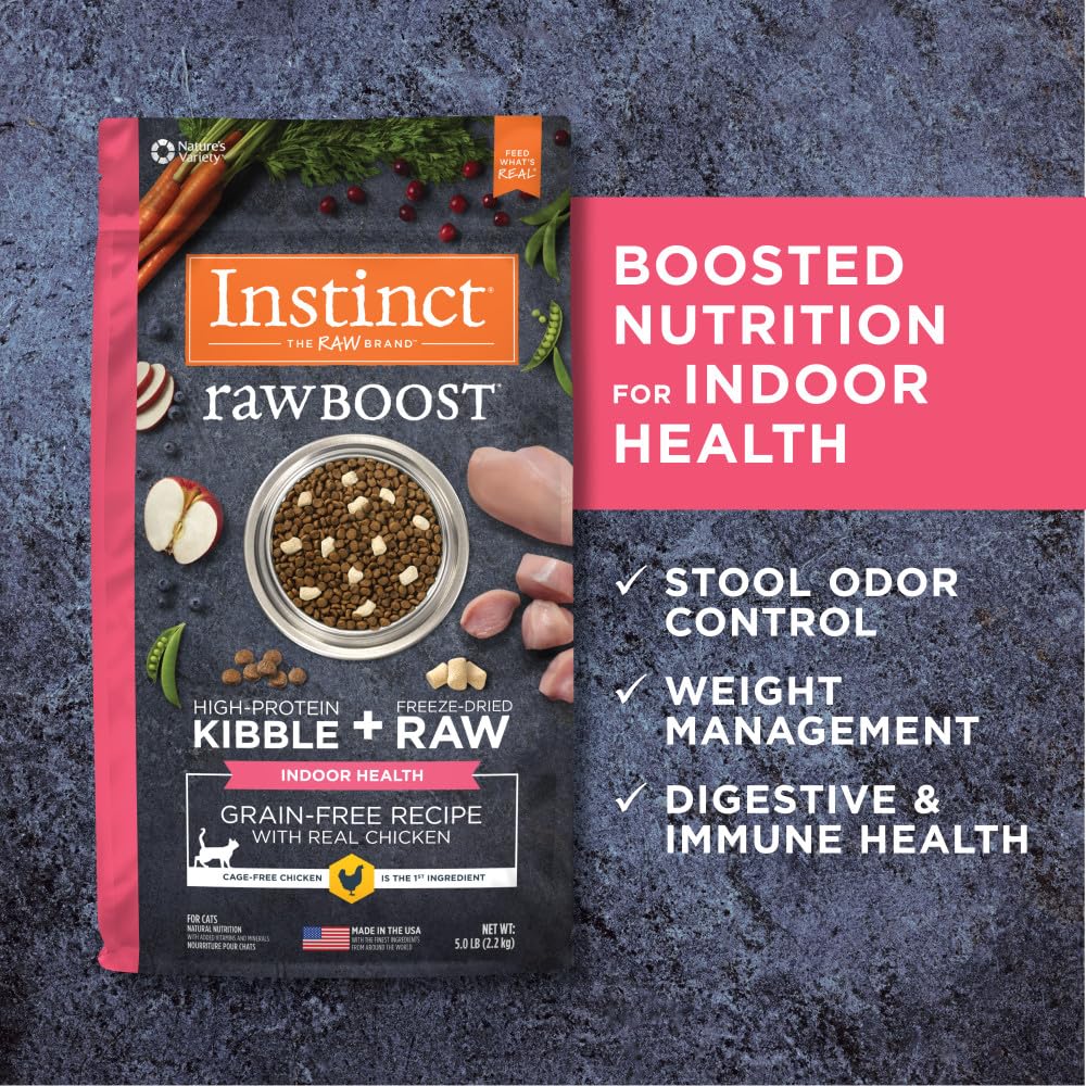 USA-made label on Instinct Raw Boost underscores quality ingredients.