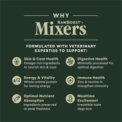 Instinct RawBoost salmon oil and chia seeds visible for shine and vitality.