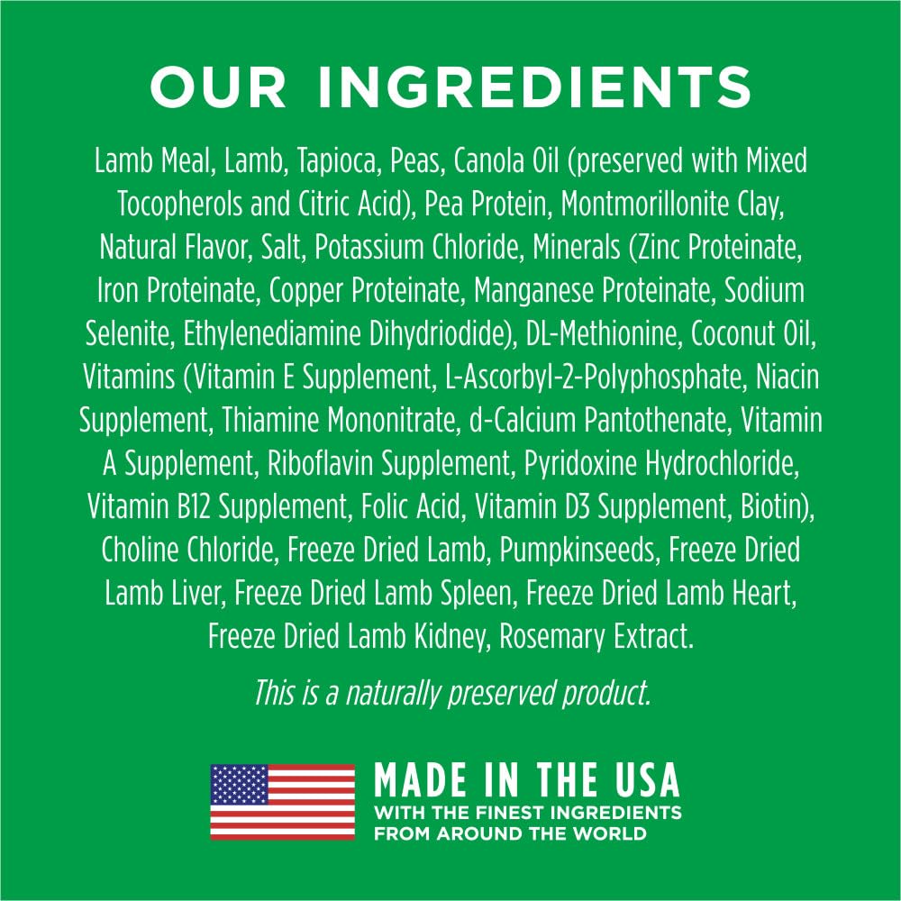Simple ingredient list image from Instinct Limited Ingredient Diet for sensitive diets.