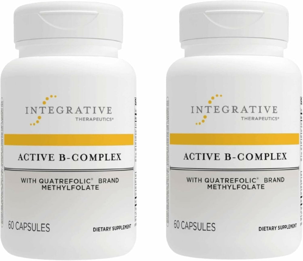 Integrative Therapeutics Active B-Complex bottle on shelf supports energy and immune function.