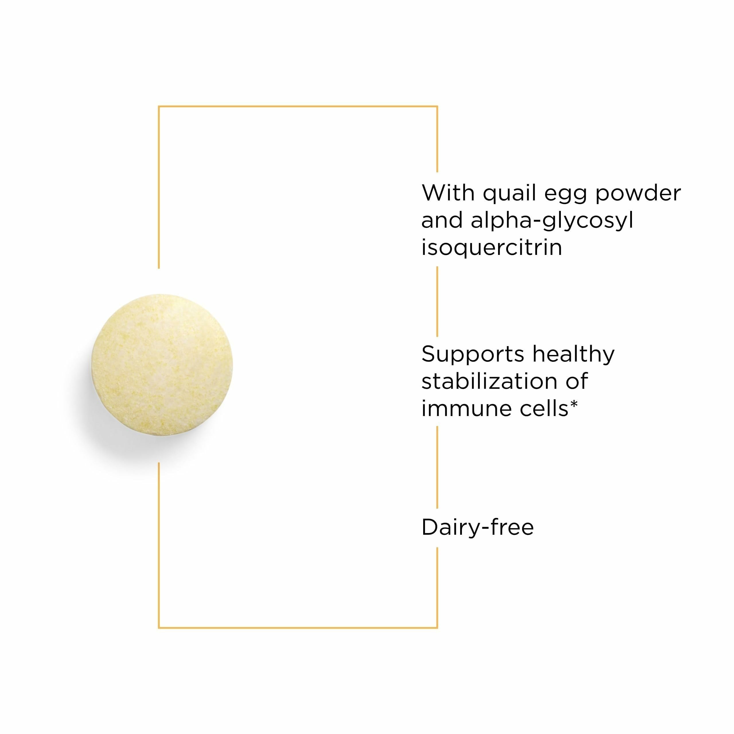 Close-up of AllQlear quail egg powder blend highlighting natural ingredients.