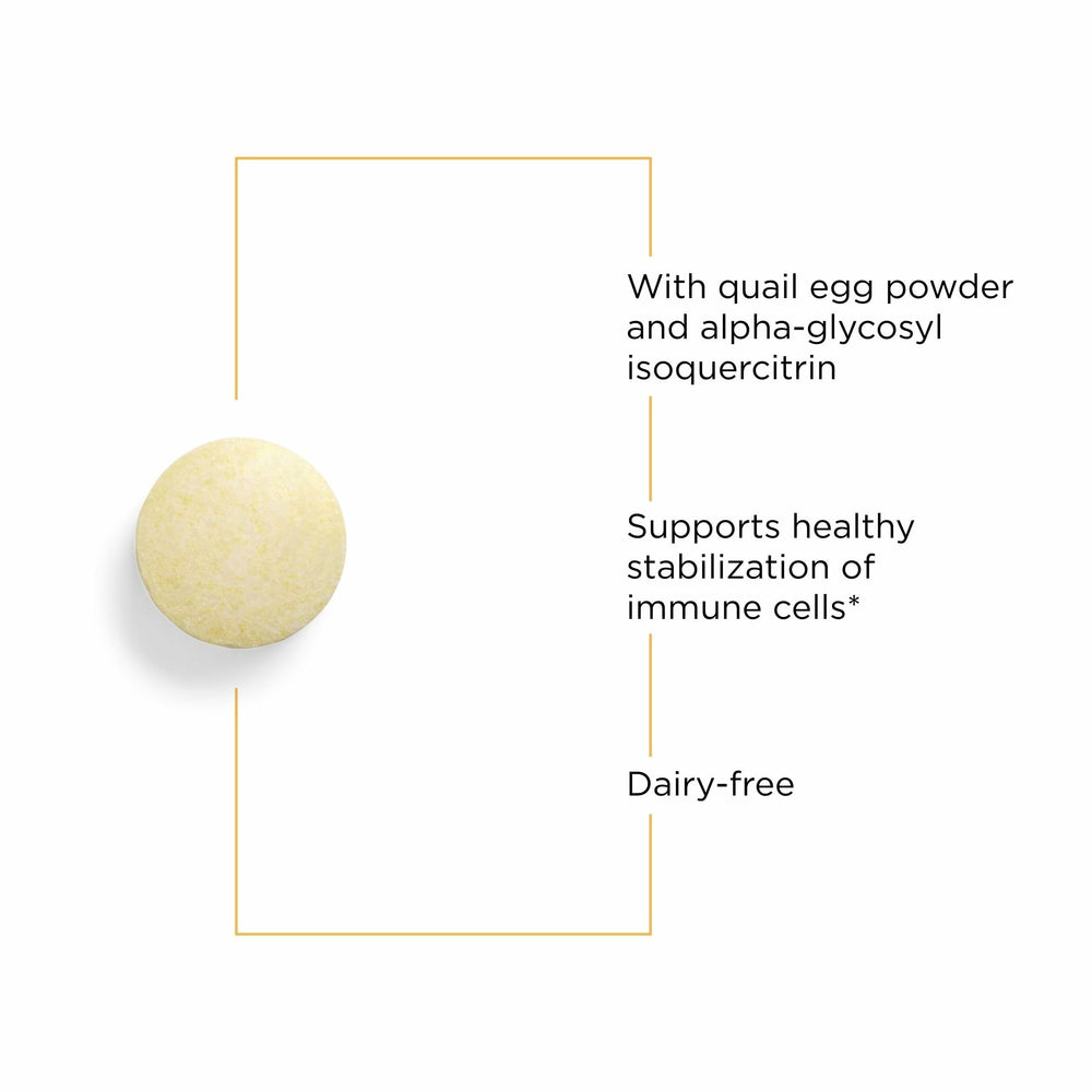 Close-up of AllQlear quail egg powder blend highlighting natural ingredients.