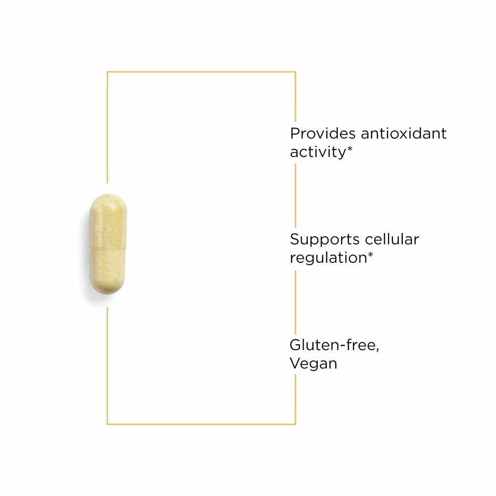 Integrative Therapeutics Alpha-Glycosyl Isoquercitrin capsules close-up for easy dosing.