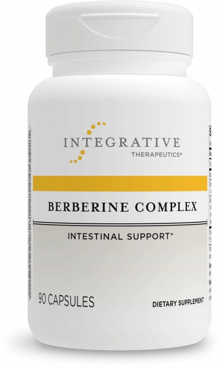 Integrative Therapeutics Berberine Complex bottle highlighting vegan gut health support