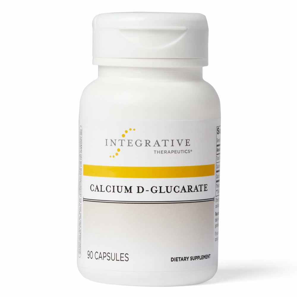 Integrative Therapeutics Calcium D-Glucarate bottle front highlights purity and daily use.