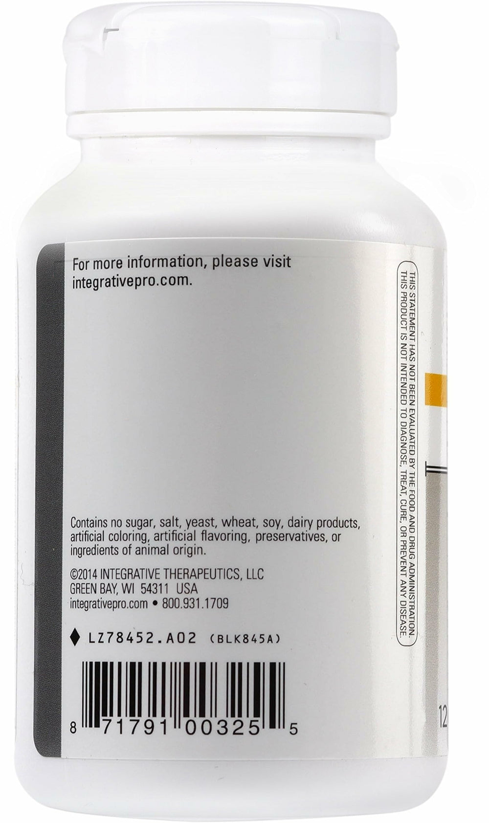Serving size on label shows True Dispersion Technology benefits.