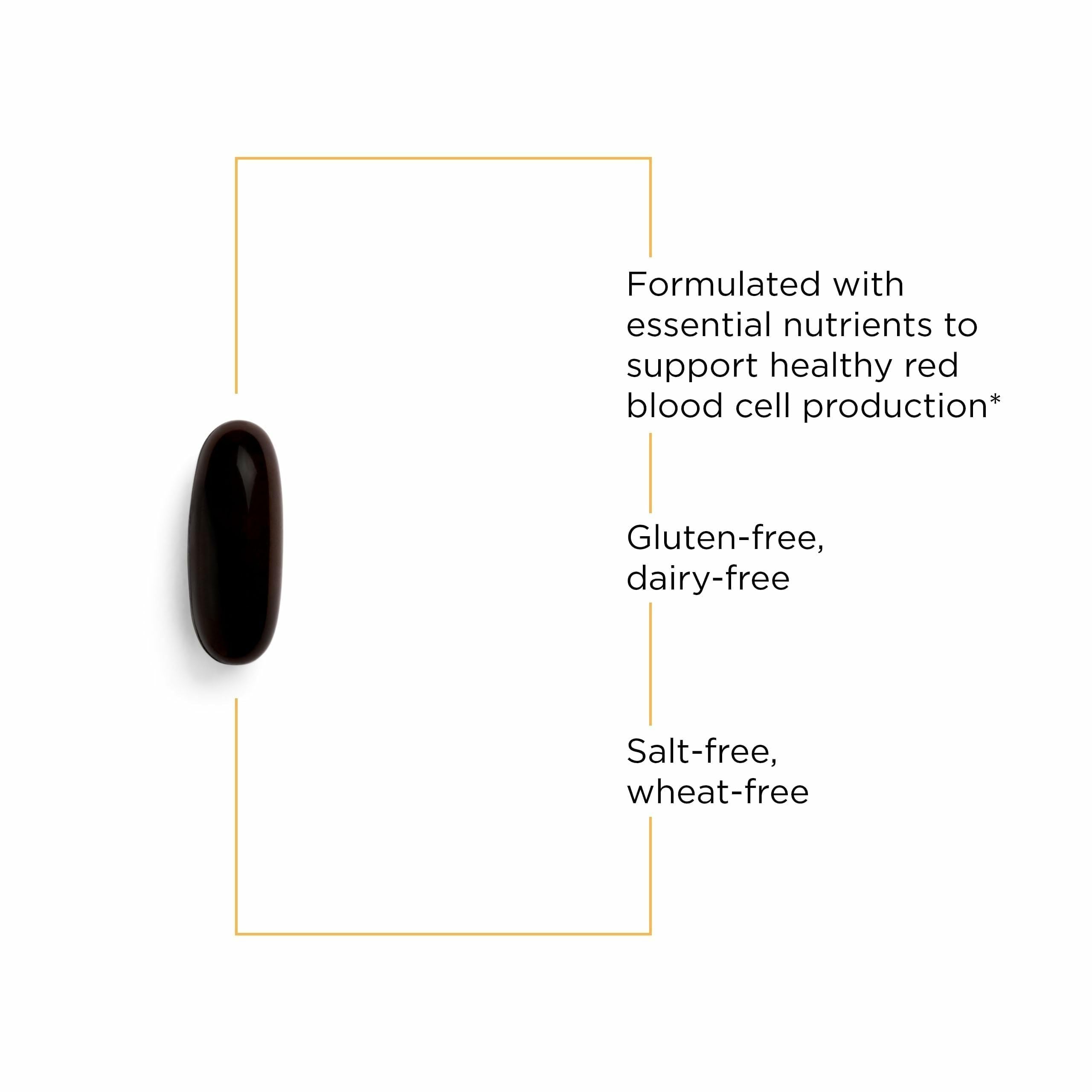Softgels of Integrative Therapeutics Iron Complex easy to swallow for everyday wellness.