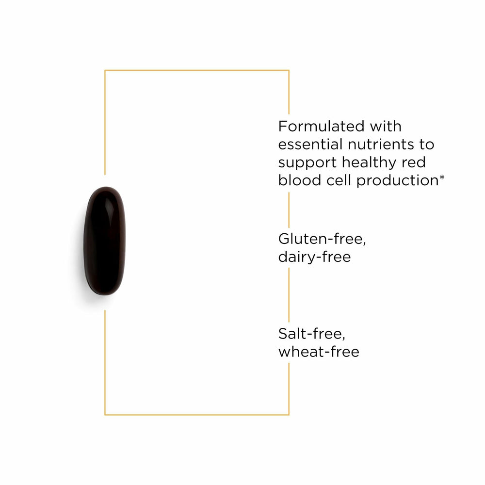 Softgels of Integrative Therapeutics Iron Complex easy to swallow for everyday wellness.